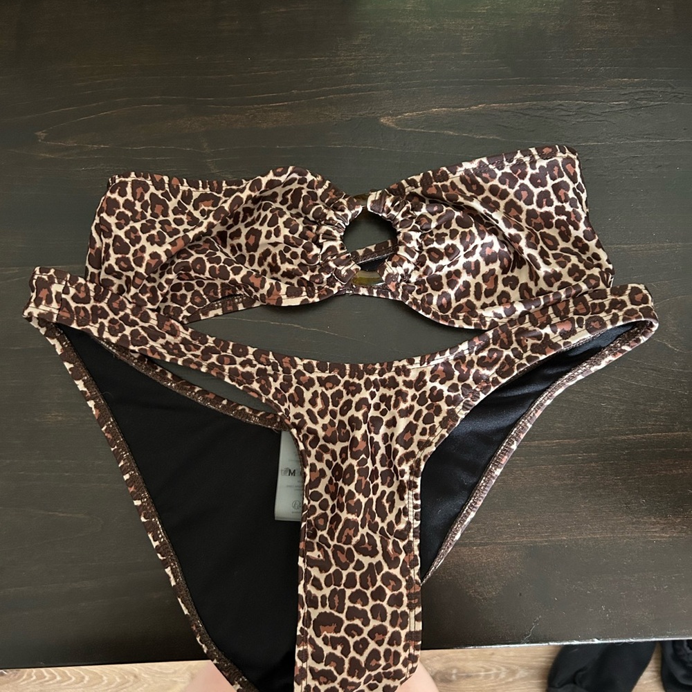 Motel Leopard Print Bikini Set